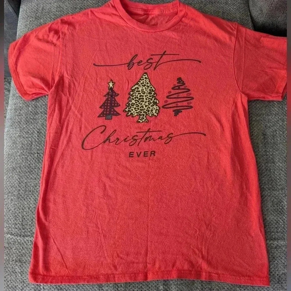 Gildan Tops - Women's Best Christmas Ever Red T-shirt S